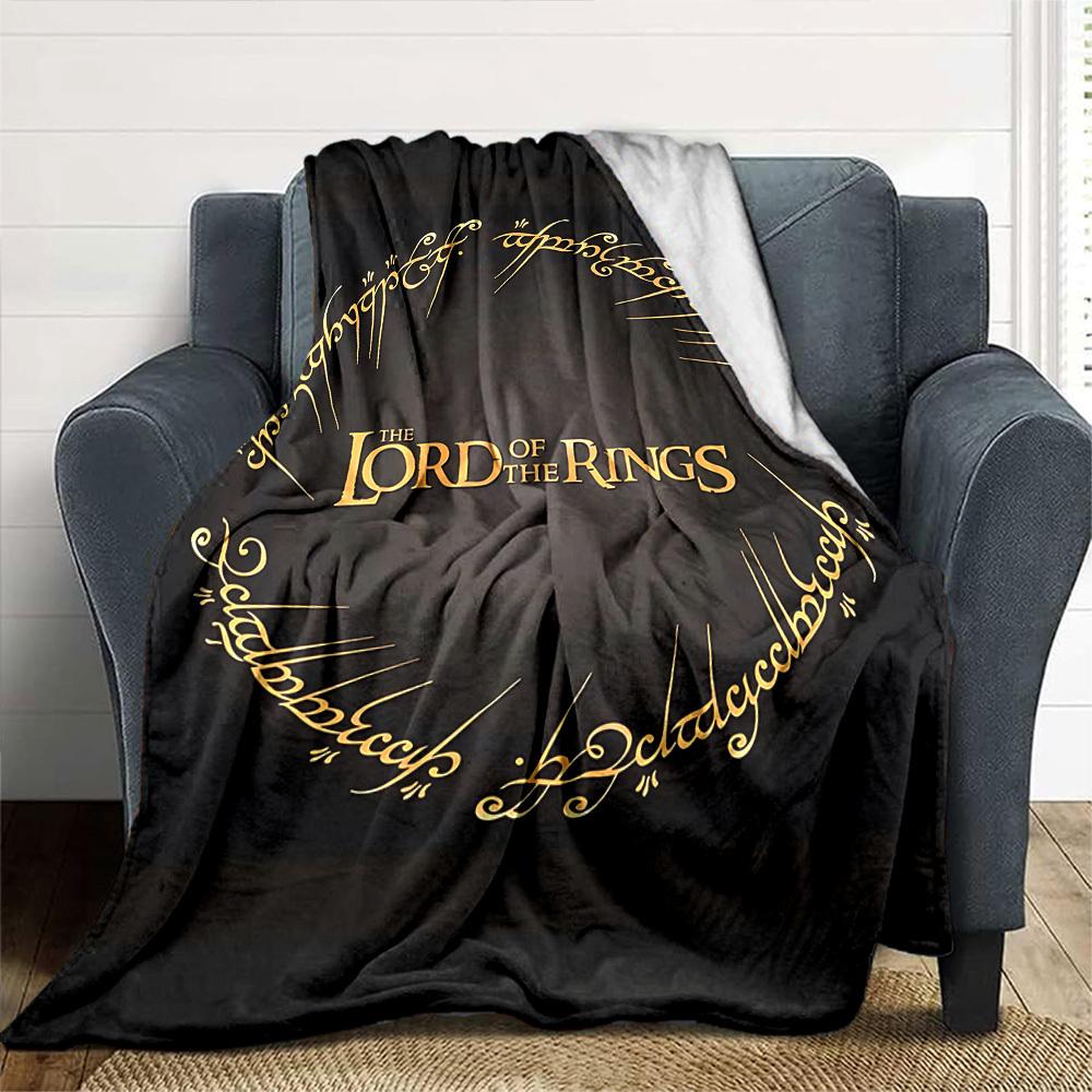 1pc Lord of the Rings Flannel Blanket Soft Warm Throw for Home, Office, Travel, All-Season Cozy Bedding GiftL1144