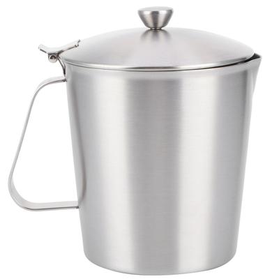 Чашка для кофе латте Thicken 304 из нержавеющей стали мерный стаканчик для вспенивания молока с крышкой для весов 700 мл