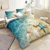 2/3pc Hypoallergenic Ocean Beach Duvet Cover Set Nautical Themed Soft Bedding For Serene Sleep Perfect For Bedrooms Dorm Rooms
