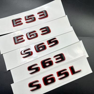 Новый стиль Двухцветный Эмблема с буквами и цифрами E43 E53 E63 S65 C E S CLASS для 2024 года Багажник Автомобиля Задний W212 W213 W214 Автоаксессуары