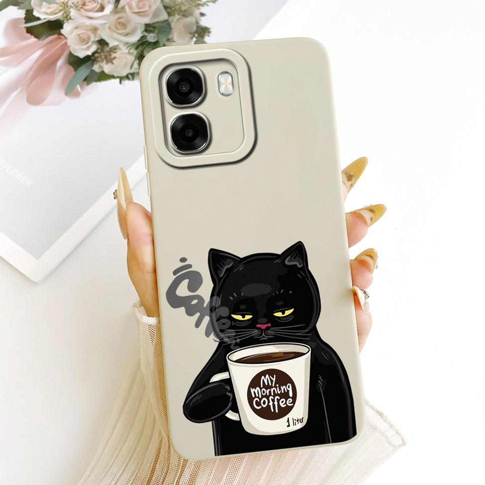 Чехол для телефона Oppo A6x 4G CPH2819 5G CPH2783 Чехол для Oppo A6x Милый Кавайный Роскошный Модный Цветы Крутой Расписной Силиконовый Корпус