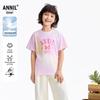 Вязаный топ Annil для детей с цветочным принтом, с короткими рукавами