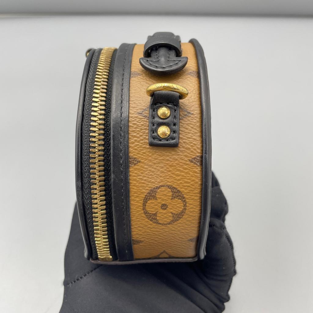 [Pre-Owned] Louis Vuitton Mini Boite Chapeau 'Brown Monogram Reverse Canvas' - Very Good #V677EV