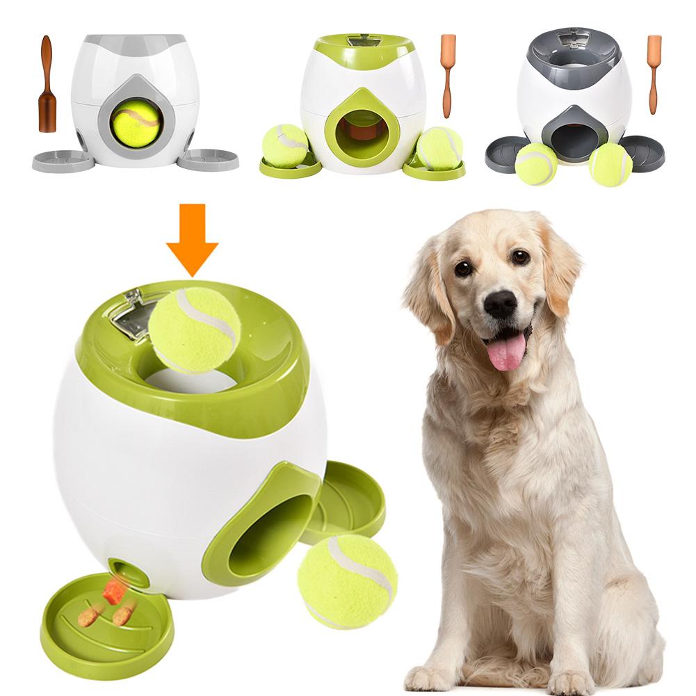 Automatic Dog Ball Launcher Dog Tennis Food Reward Machine Dog Tennis Ball Machine Slow Feeder for Small and Medium Dogs