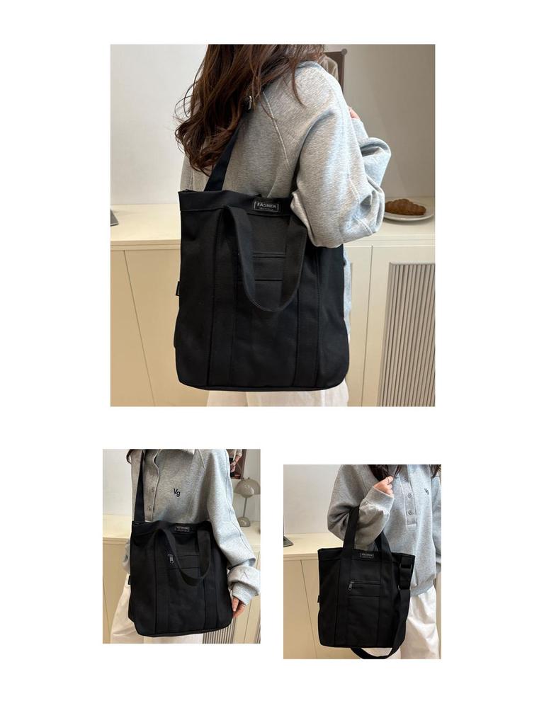 Retro Japanese Canvas Handbag for Women - College & Commuter Large Capacity Crossbody Bag for Autumn & Winter