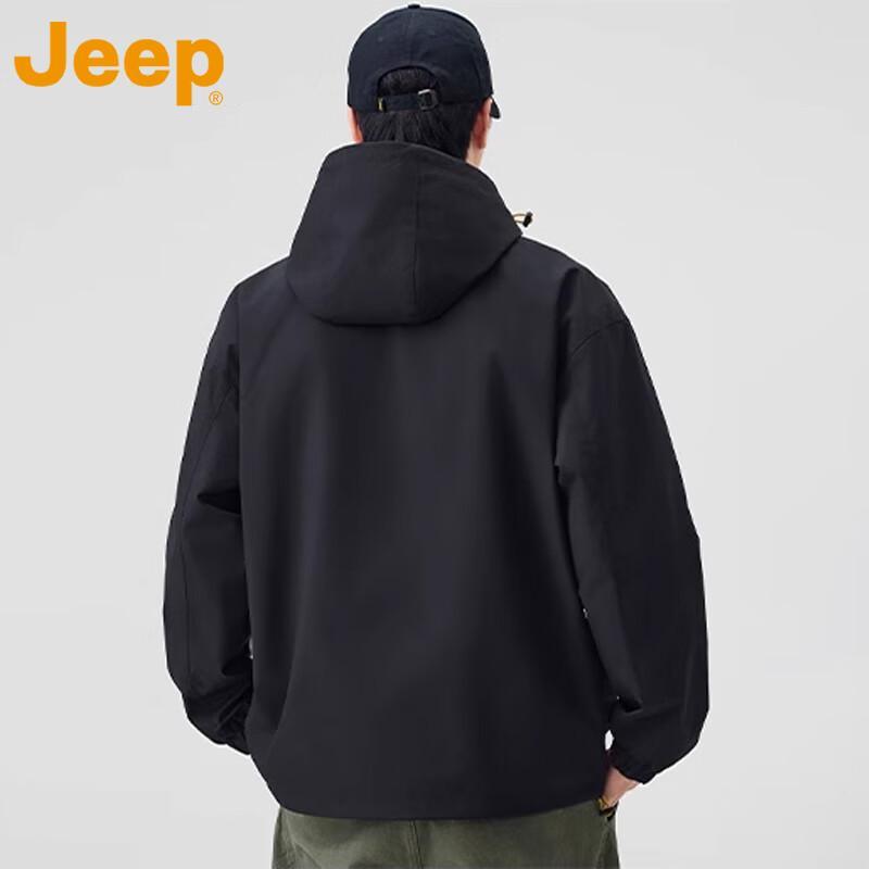 Jeep Мужская ветровка с капюшоном