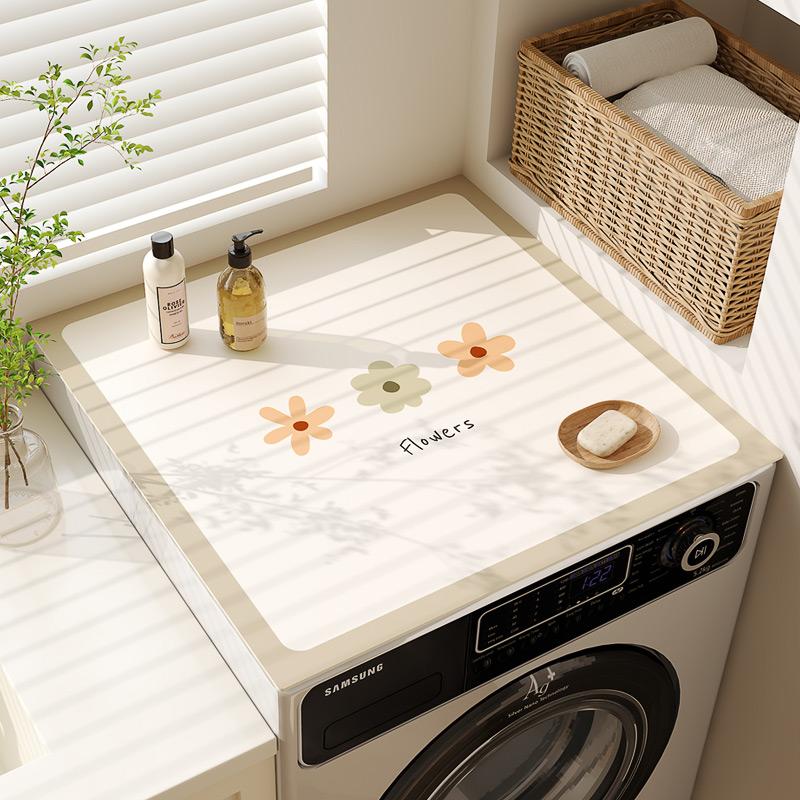 Накладка на крышку стиральной машины-барабана, абсорбирующая ткань-чехол для холодильника, пылезащитная накладка из диатомовой земли для изголовья кровати и столешницы