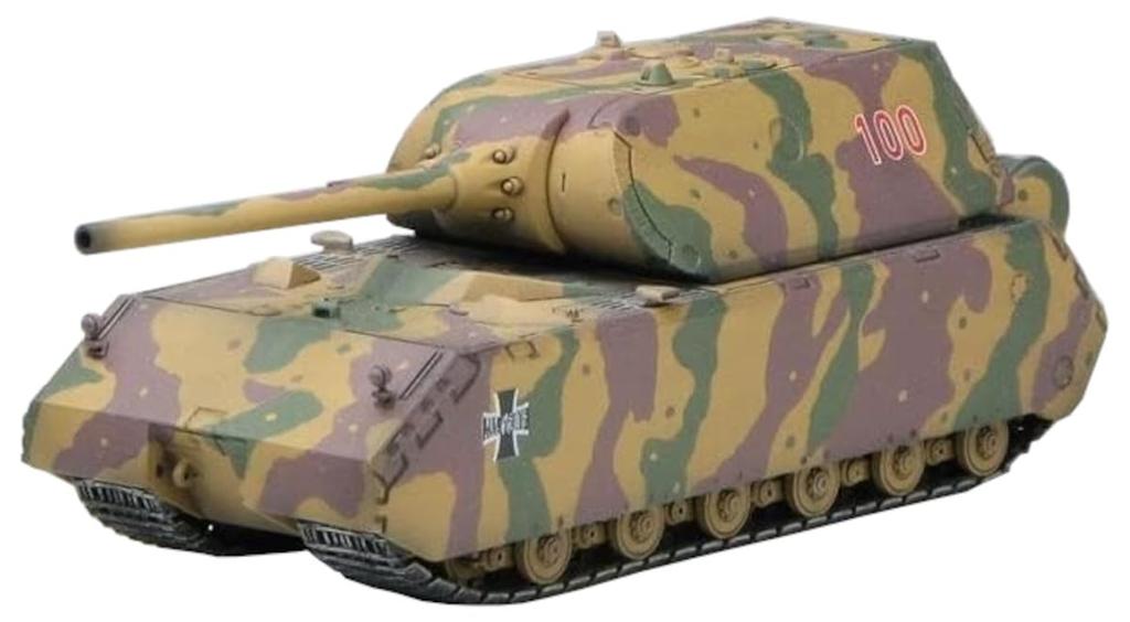 PLATZ Girls Panzer Mouse Kuromori Mine High School Panzer Jacket Acrylic Key Chain Included Scale Plastic Model & Girls' Ver. 1/72 GP72-49 (tank)