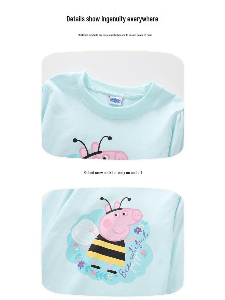 Peppa Pig Kids' Autumn Long Sleeve Cartoon Sweatshirt