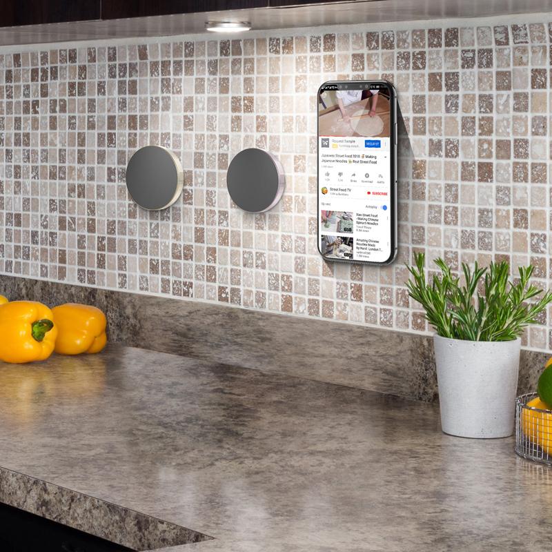 Круглый магнитный универсальный держатель для мобильного телефона, кронштейн для мобильного телефона на приборную панель, настенная настольная магнитная подставка, автомобильный держатель-подставка для iPhone 12