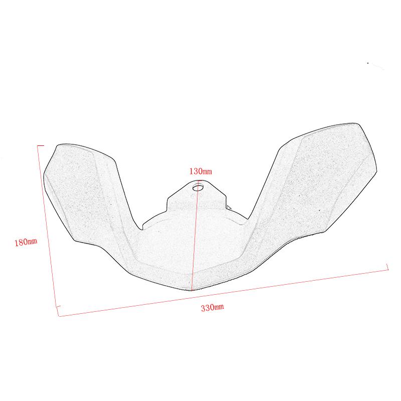 For BMW R1250GS R1200GS LC R 1200 GS R 1250 GS 2018-2023 2021 2022 Motorcycle Front Beak Fairing Extension Wheel Extender Cover