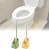 Long Handle Duckbill Toilet Brush Soft Bristles For Deep Cleaning No Dead Ends