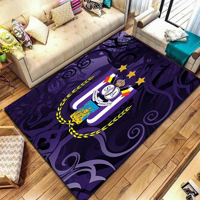 Royal Sporting Club Anderlecht Carpet Rug for Living Room Bedroom Home Sofa Decoration,Kids play Non-slip Floor Mat