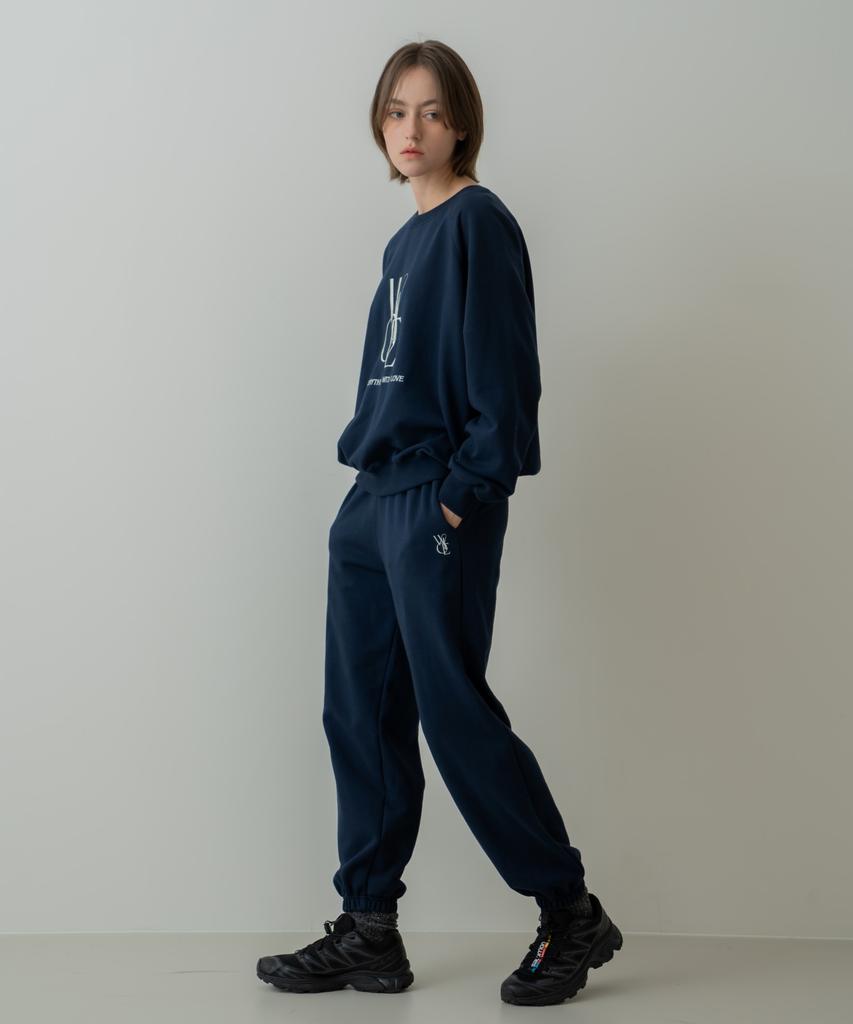 WIOE Wioe Logo Sweat Pants_Navy
