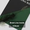 5 м леска для ловли карпа, веревка для сорняков, нить для крючка, 8 нитей, плетеная леска для карпа, установка для волос, без покрытия, крючок для ловли карпа