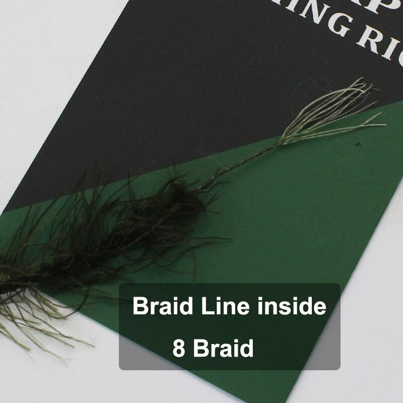 5 м леска для ловли карпа, веревка для сорняков, нить для крючка, 8 нитей, плетеная леска для карпа, установка для волос, без покрытия, крючок для ловли карпа