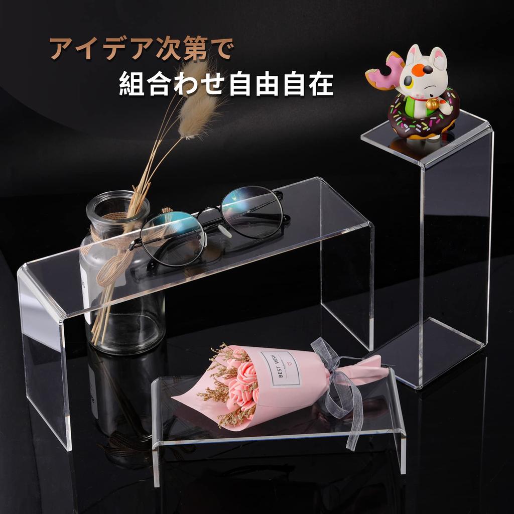 Подставка для демонстрации сцены из акрила Annhua, набор из 5 штук, подставка для демонстрации Хинаты из акрила, подставка для демонстрации лестницы из акрила, подставка для демонстрации фигур из акрила, подставка для подъема 4 мм