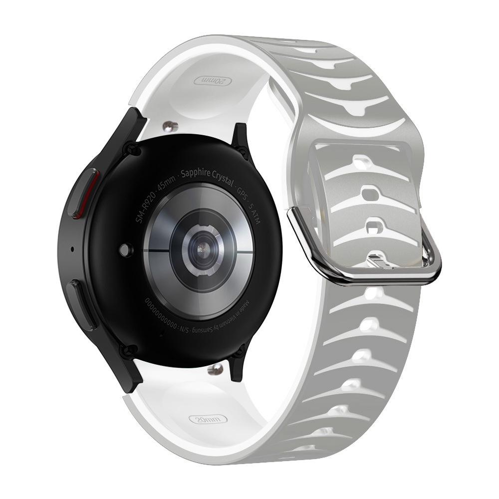 Ремешок Силиконовый Нет Для Зазоров Samsung Galaxy Watch6 5 4 40мм 44мм Galaxy Watch 6 4 Classic 46мм 42мм Ремешок с Изогнутым Концом