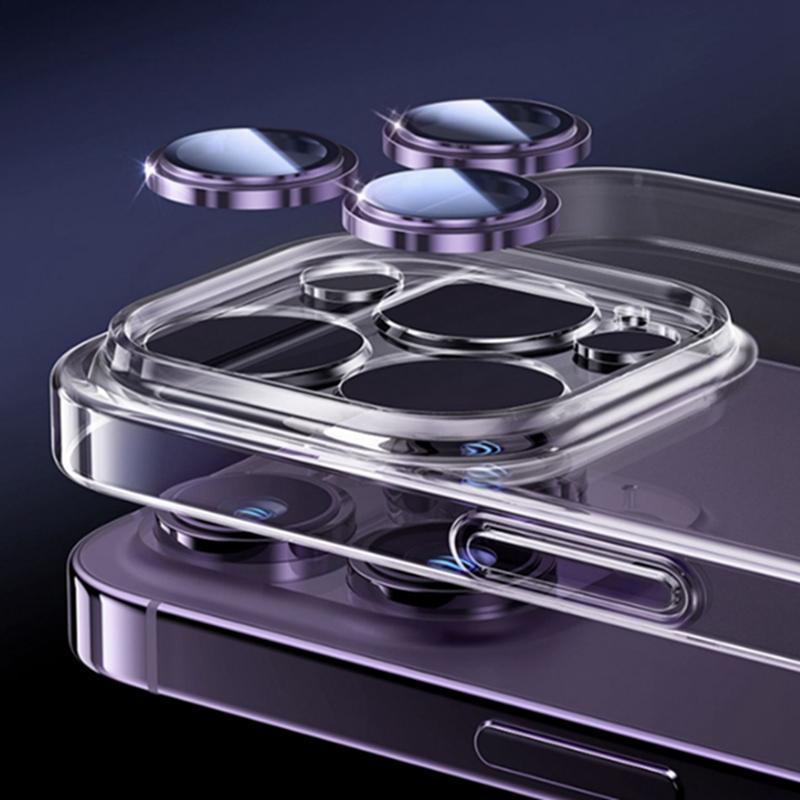 Camera Lens Protectors for IPhone 15 14 Pro Max Metal Ring Protector Case Glass for IPhone 13mini 14plus 15 14pro Lens Glass Film