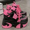 Fashion High Platform Sneakers Women 2025 Thick Sole Sports Ladies Trainers Vulcanized Shoes Woman Chunky Sneakers Zapatillas Mujer 10CM