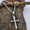 Silver Cross Necklace Solid 925 Sterling Silver Charm Jewelry Unisex Pendant Necklace