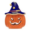 Halloween Ceramic Pumpkin Tea Light Holder Tabletop Spooky Pumpkin Sculptures Candle Holder for Home Holiday Party Decoration