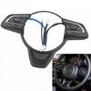 Interior Button Repair Steering Wheel Assembly Set with Separate Button Layout, Black ABS Housing, and Rear Lead Structure for Interior Trim Repair