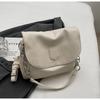 Ielgy Retro Messenger Bag High-End Feel Large-Capacity Trendy Simple All-Ma