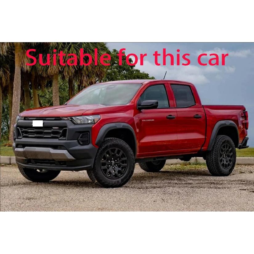 For Chevrolet Colorado 2024 2025 ABS Chrome Rear Trunk Tailgate Door Handle Bowl Catch Cover Trim Molding Garnish