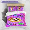 3pcs B-Baby Shark pattern bedding set duvet cover set includes duvet cover &pillowcases,perfect all season bedroom decoration&gift