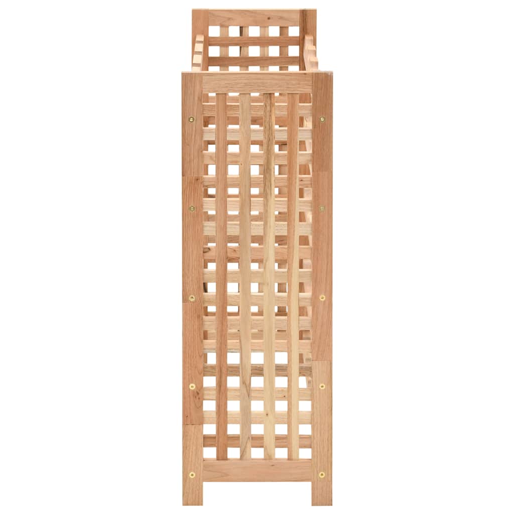 25 Bottle Wine Rack Solid Walnut Wood 63 x 25 x 73 cm