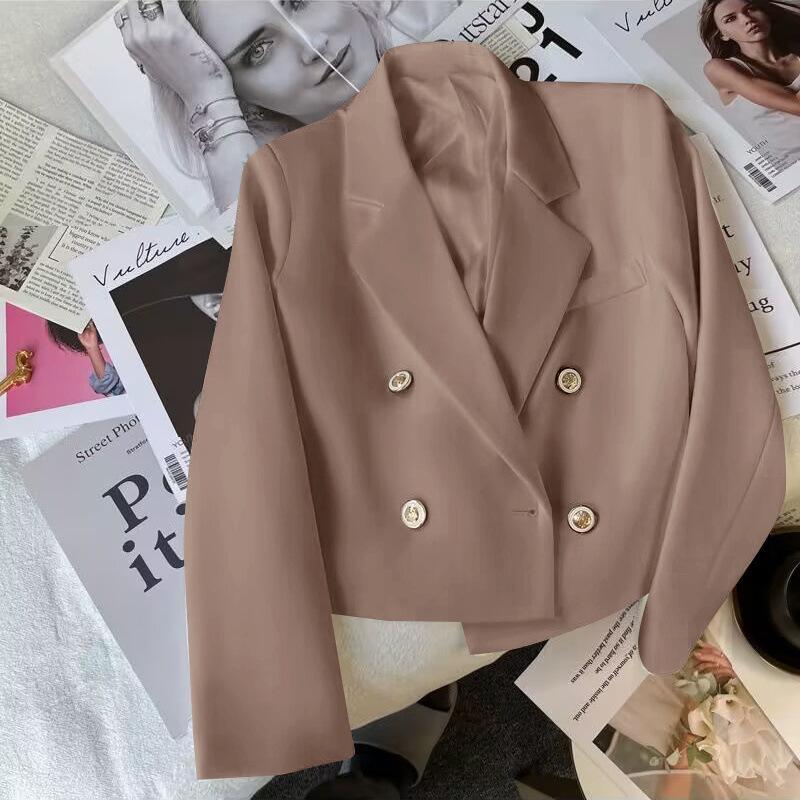 Small Suit-like Top, New Style, Spring and Autumn, Small Temperament, Casual Short Jacket, American Style