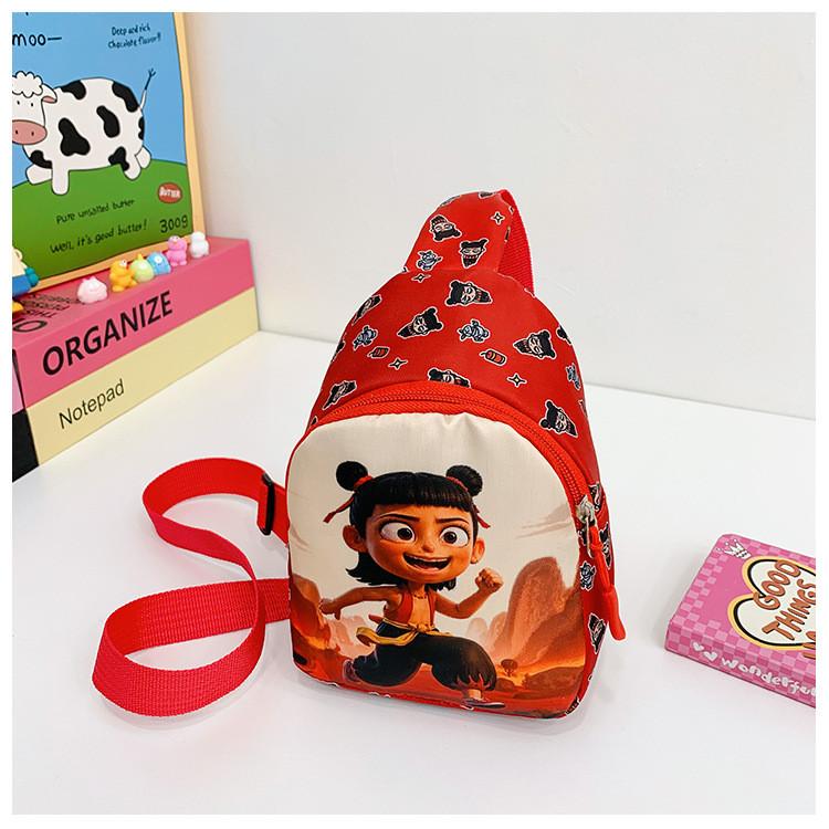 Нэчжа 2 Детская Мода Мультяшная Сумка Через Плечо Полиэстер Материал Прогулка Школа