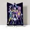 K Pop Demon Hunters Warmth Flannel Blanket Cover Soft Multifunctional Decorative Blanket Universal Blankets Holiday Gifts