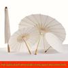 Расписанный вручную белый бумажный зонтик из промасленной ткани для фотографии, танцев и декоративного потолочного представления
