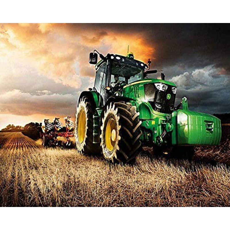 5D Diy Diamond Painting Tractor Rhinestone Art Diamond Embroidery Car Landscape Cross Stitch Full Drill Home Decor Gif