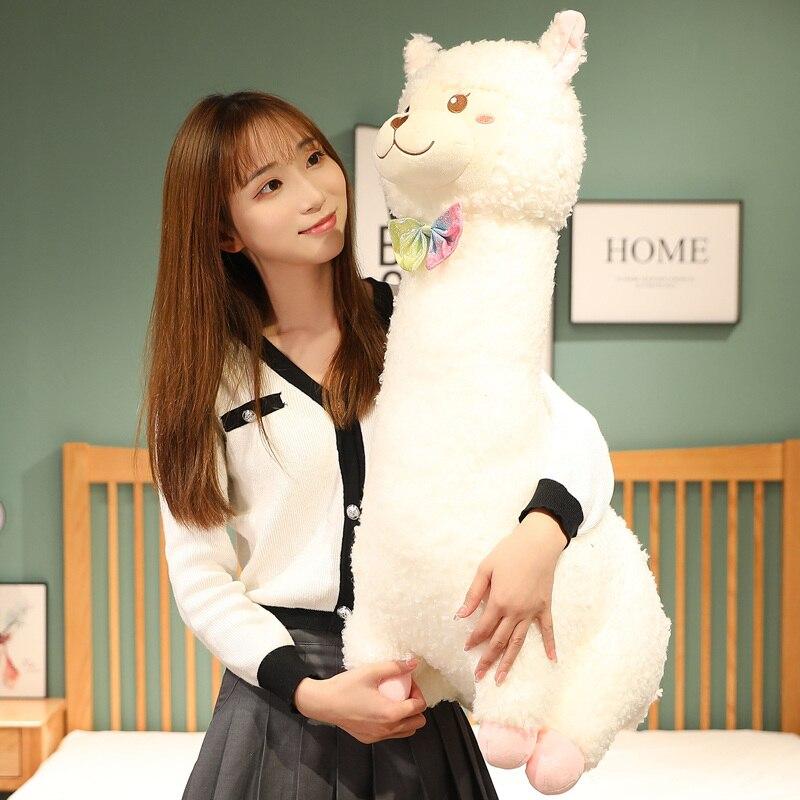 Прекрасная плюшевая игрушка Альпака, японская Альпака, мягкая, милая овца, лама, животные, куклы, подушка для сна, домашний декор для кровати, подарок
