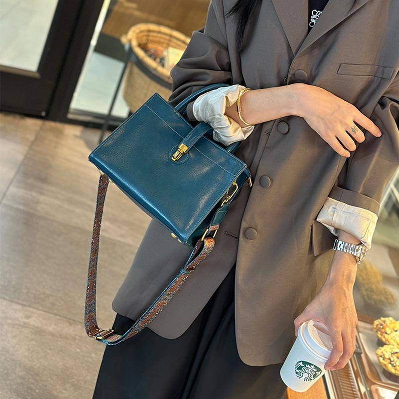 Кожаные женские сумки - модные, атмосферные и универсальные, деловые сумки высокого класса, мягкая кожа на первом слое, и портативные ретро-сумки-мессенджеры