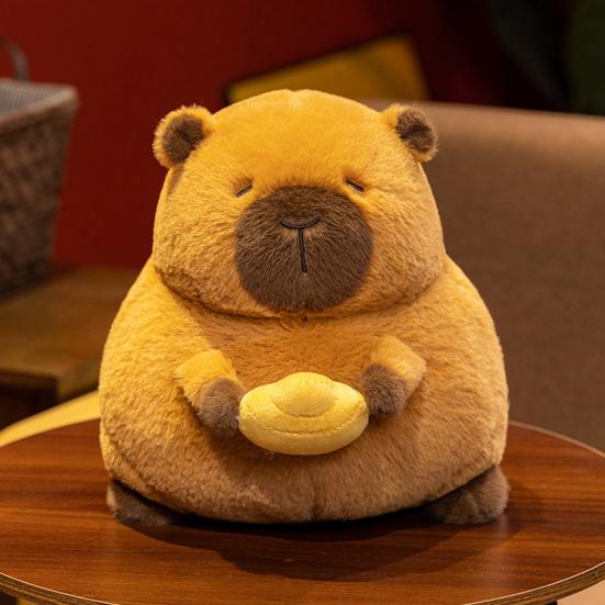 Capybara Plush Doll Pillow Soft Kawaii Stuffed Animal Toy for Kids Adults Capybara Hugging Capybara Cuddly Rodents Doll Gift for Birthdays Valentines