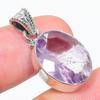 Натуральный розовый аметист, драгоценный камень, стерлинговое серебро 925 пробы, подарочная подвеска, 1,25 дюйма, k3T59