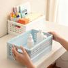 Складная корзина для хранения Штабелируемая складная корзина Складной настольный органайзер с ручками для закусок Канцелярские товары Прачечная Кладовая Шкаф