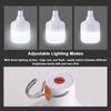 6 Pack 60W LED Bulb Rechargeable Emergency Light Waterproof Camping Lamp with 3 Light Modes for