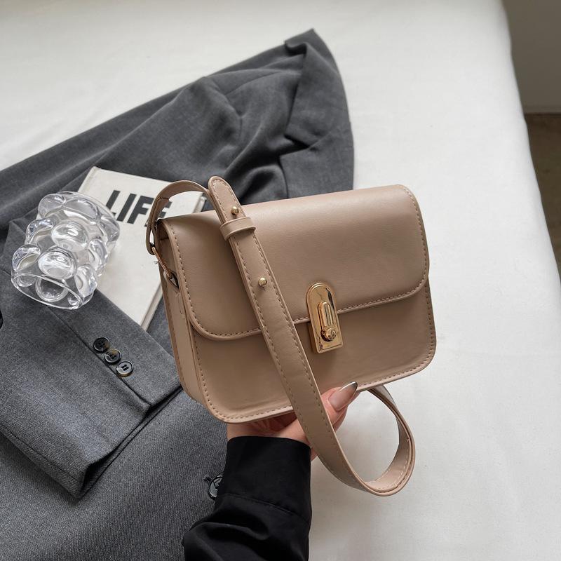2025 осень новая корейская версия персонализированная простая на плечо маленькая квадратная сумка трендовая модная нишевая дизайнерская ретро сумка-мессенджер