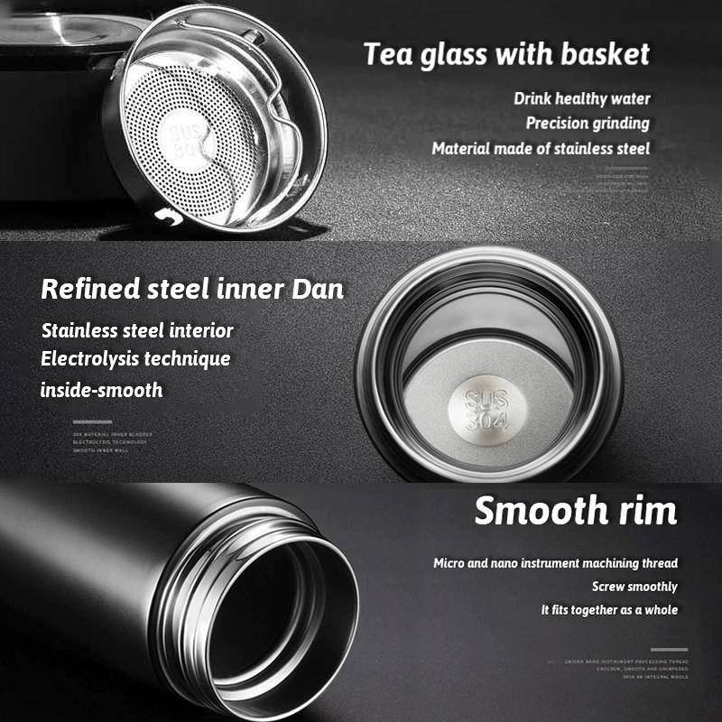 Car Accessories Thermos Bottle Temperature Display Insulated Cup For Honda Civic Fit Jazz Accord Pilot CRV Odyssey Passport City XL7