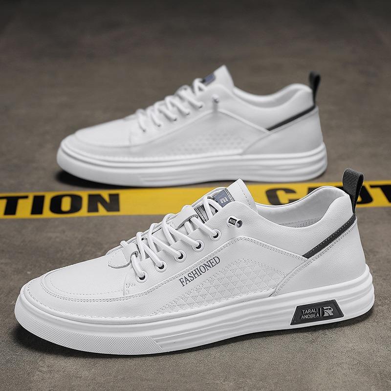 Summer and autumn men's low-top casual shoes trendy little white shoes lace-up board shoes men's shoes casual