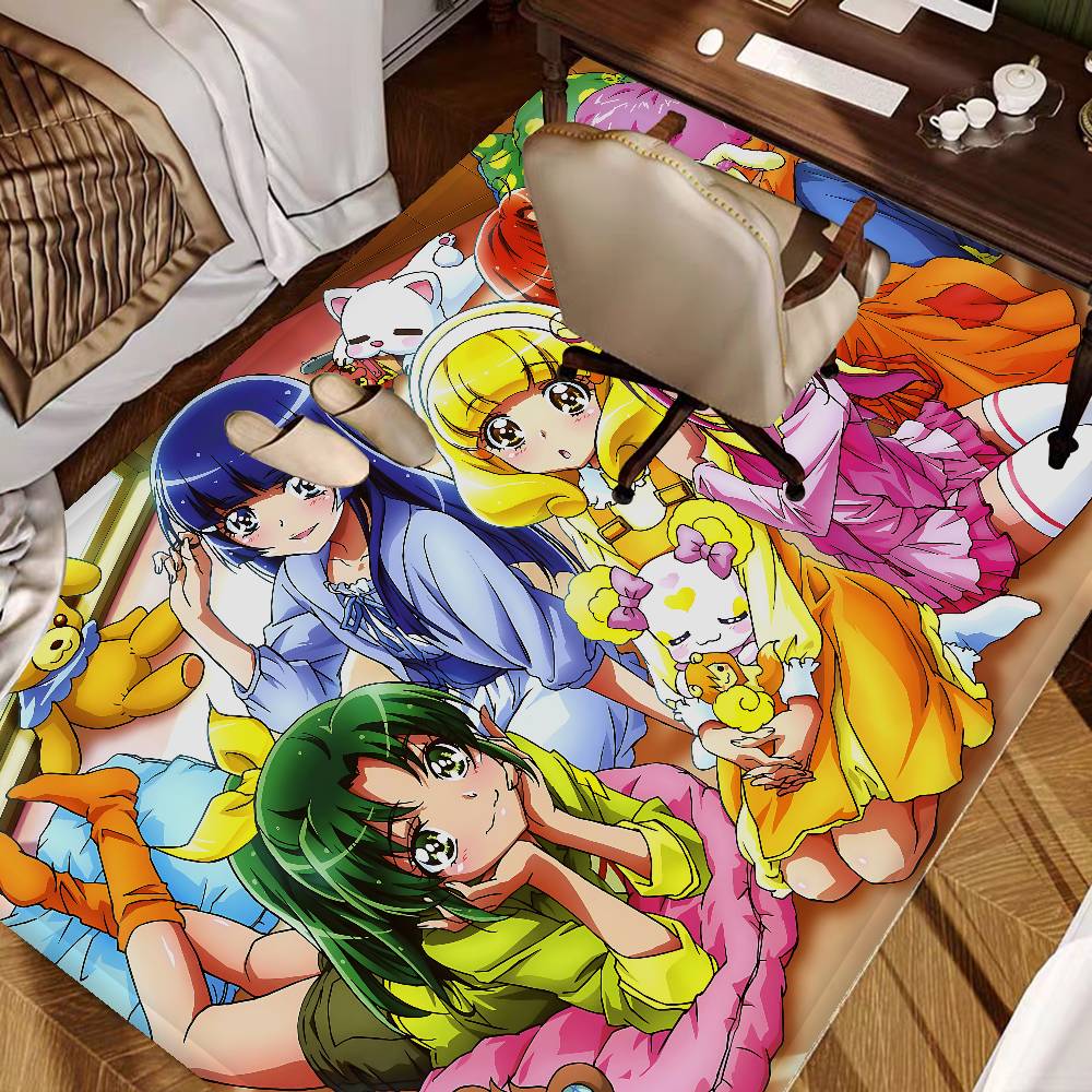 Коврик для пола Аниме Smile Precure Дешевый Противоскользящий Современная Гостиная Балкон Печатные Прикроватные Коврики