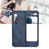 Mobile Phone Leather Case AllInclusive AntiFall Protective Cover for       Fold 1 W20(Black )