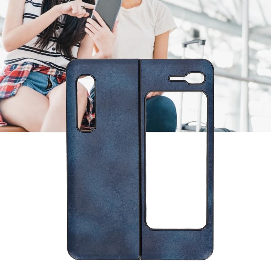 Mobile Phone Leather Case AllInclusive AntiFall Protective Cover for Fold 1 W20(Black )