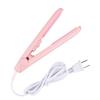 Mini Heat Sealer for Snack Bags Portable Electric Bag Sealing Machine in Pink Plastic Compact 18.7 cm Handheld Tool for Candy Nougat Dried Fruit