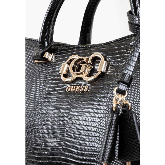 GUESS Sac à main noir pour femme - Salinge Luxury Satchel 314063